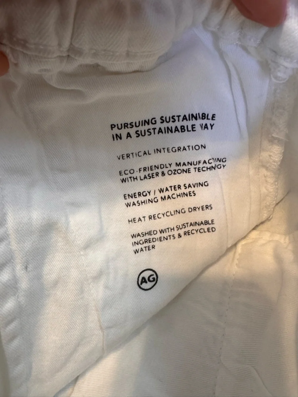 Women’s Renn Paperbag Summer White Trouser Pant AG Adriano Jeans Size 12/Size 31 - Picture 10 of 12